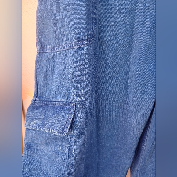 NWT Anthropologie Pilcro Wide-leg Zipfront Overalls In Size XS (Runs Large) - Picture 6 of 9